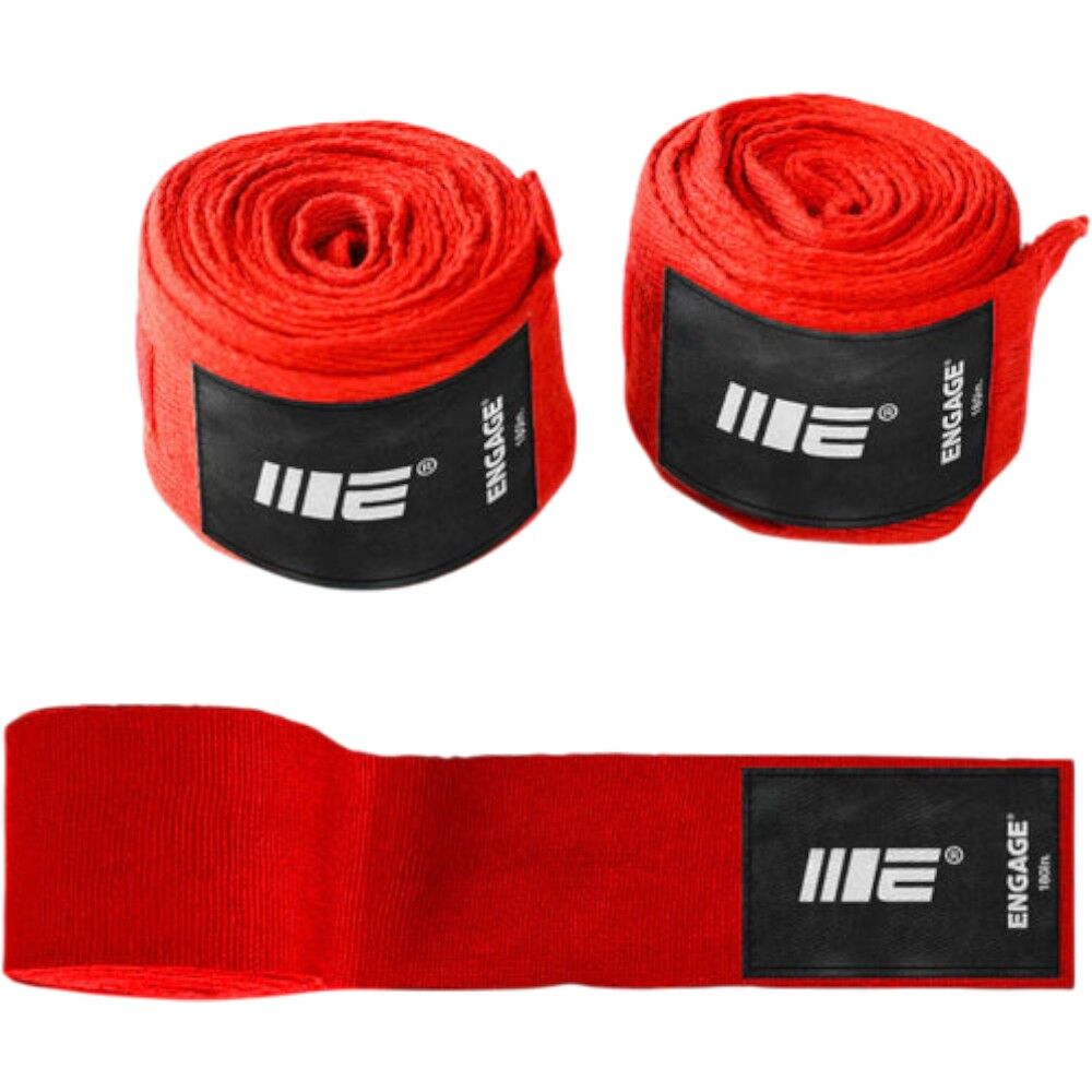 Engage Red 180 Inch Hand Wraps at FightHQ
