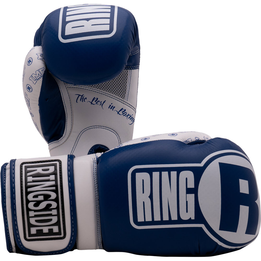 Ringside Apex Blue/White Bag Gloves - Main Image