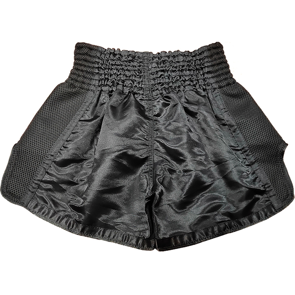 Fluory Crocodile Black Muay Thai Shorts at FightHQ