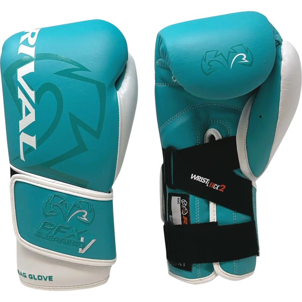 Rival RFX-Guerrero-V SF-H Teal/White Bag Gloves at FightHQ
