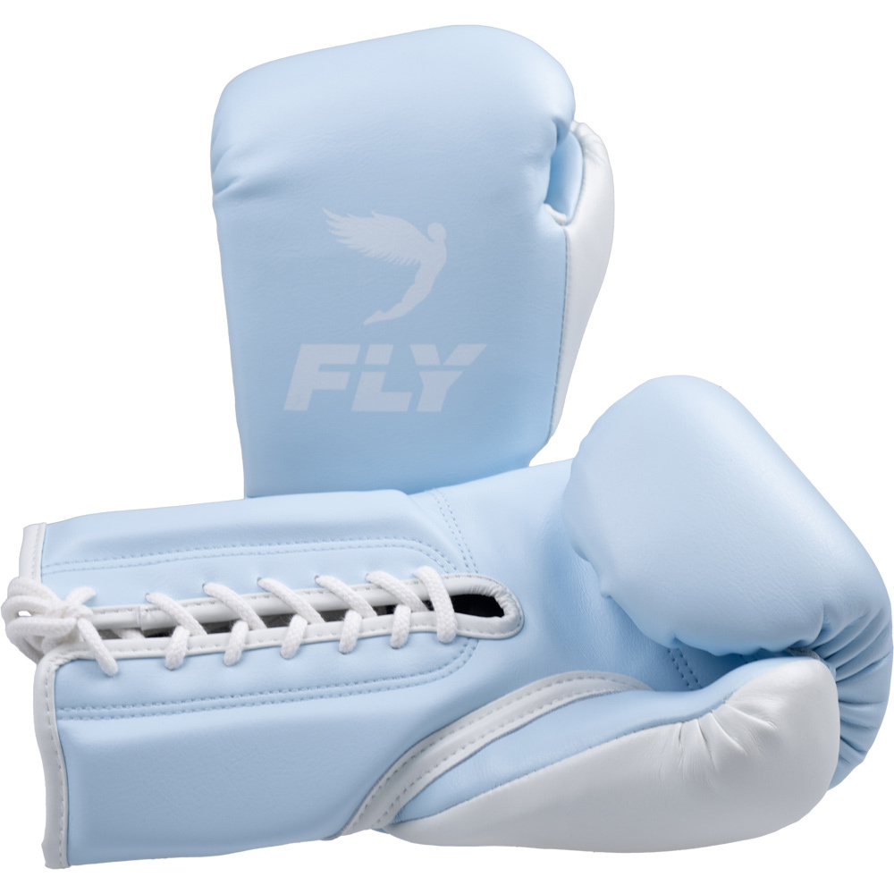 Fly Boxing Superlace X Pale Blue Boxing Gloves at FightHQ