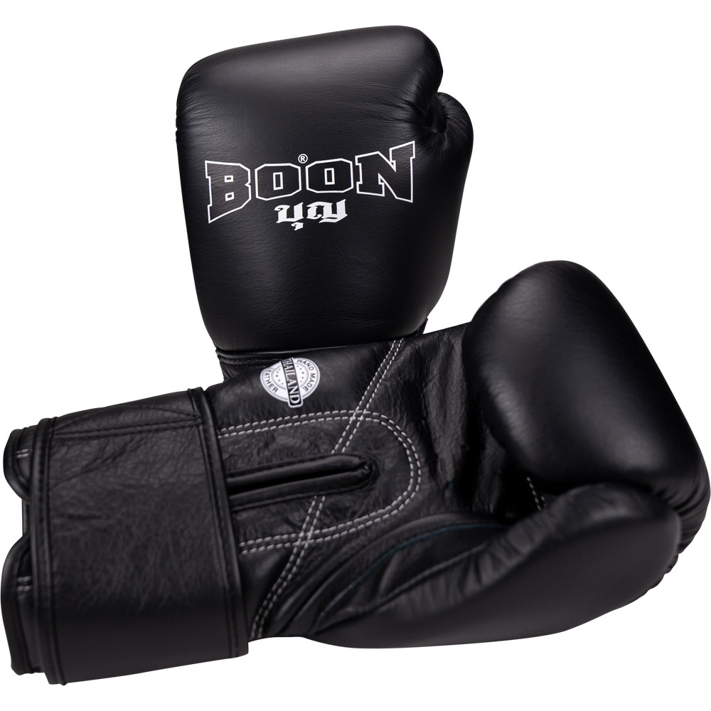Boon Black Muay Thai Gloves - Main Image