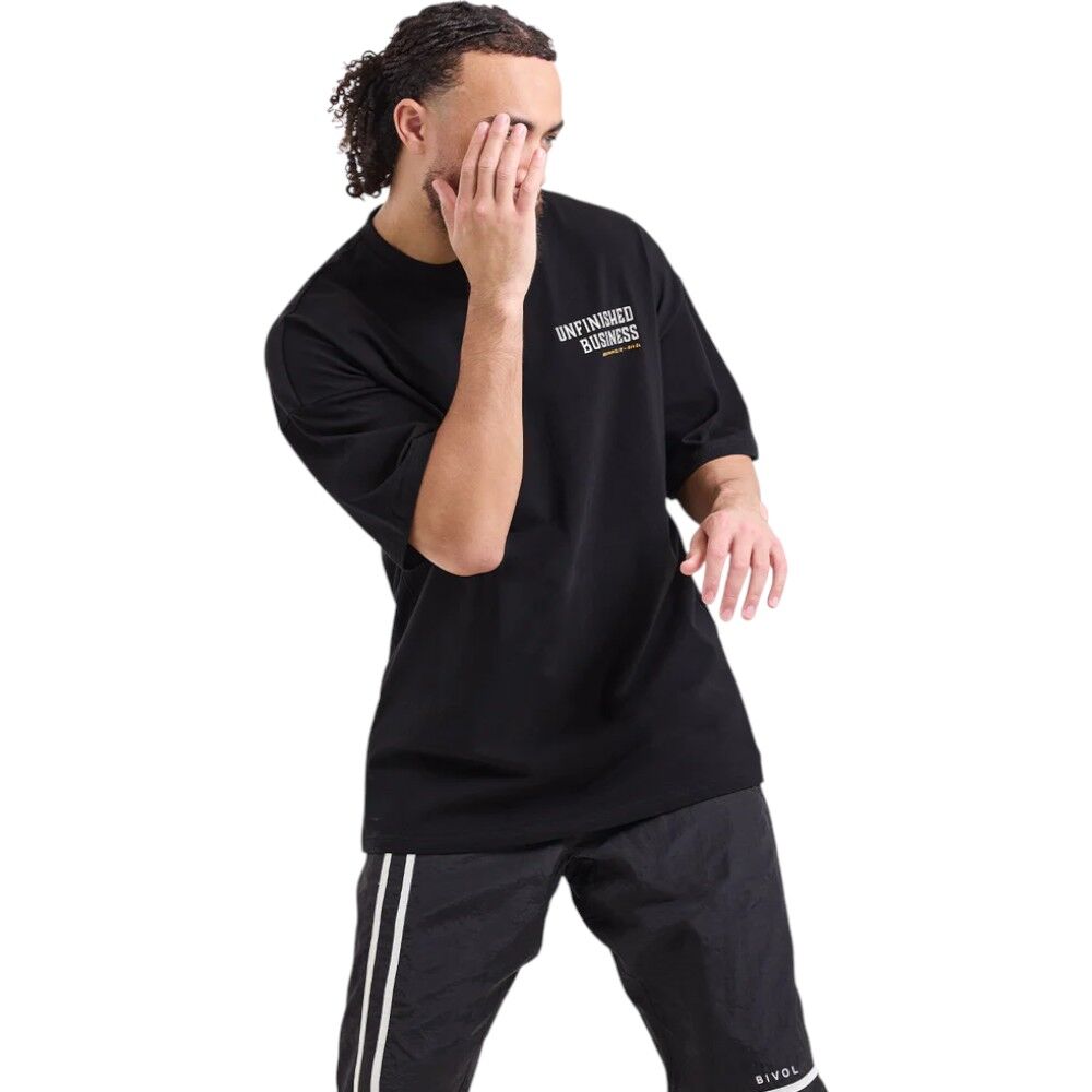 ボクシング BIVOL T-SHIRT UNFINISHED BUSINESS BLACK Boxraw x Bivol Unfinished Business Black Oversized Tee at