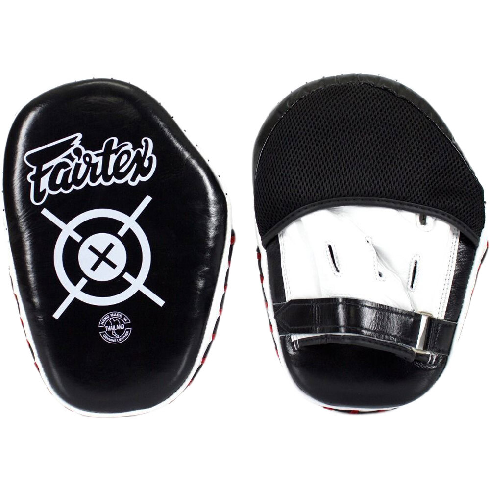 Fairtex Lightweight Gold/Black Thai Kick Pads at FightHQ