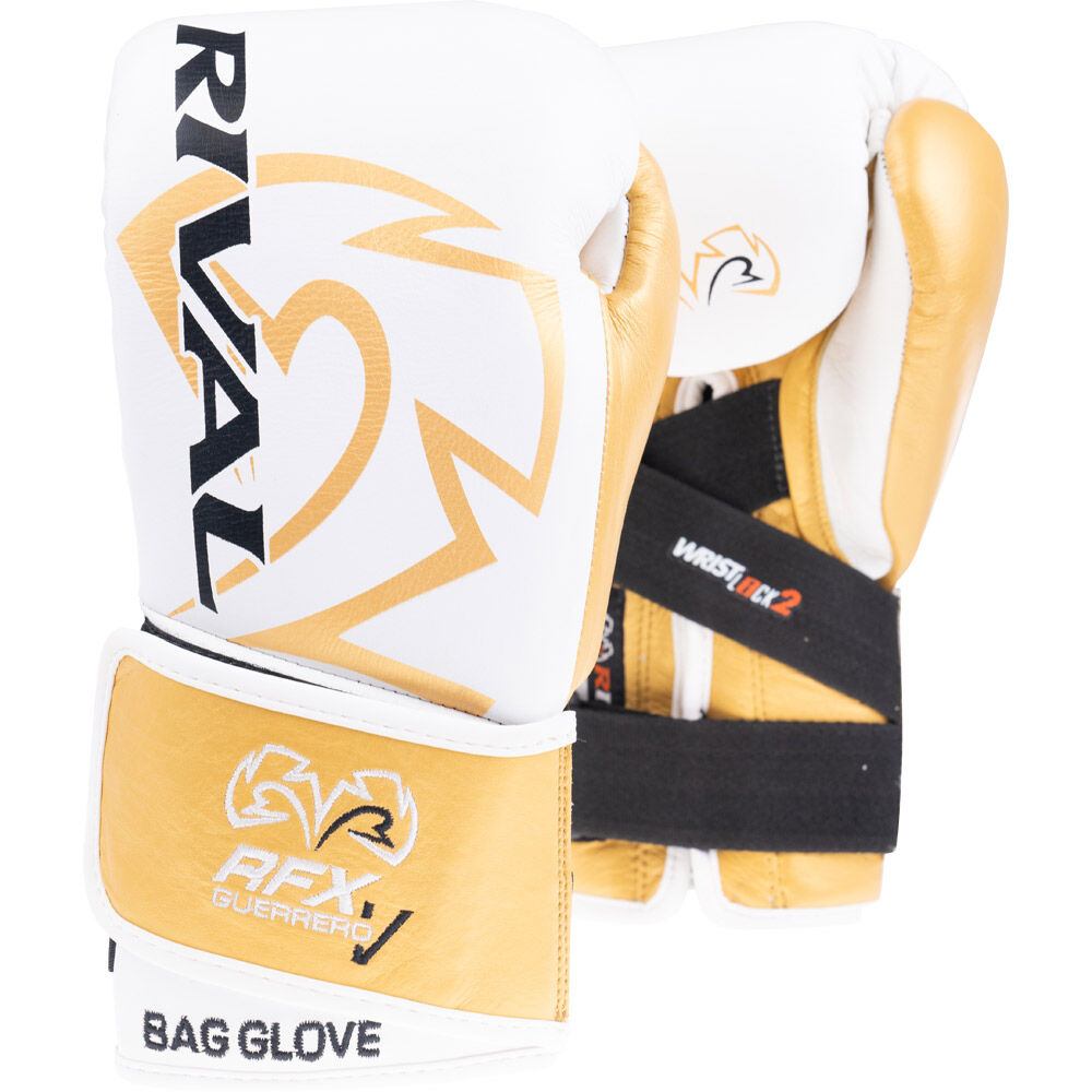 Rival RFX-Guerrero-V HDE-F White/Gold Velcro Bag Gloves at