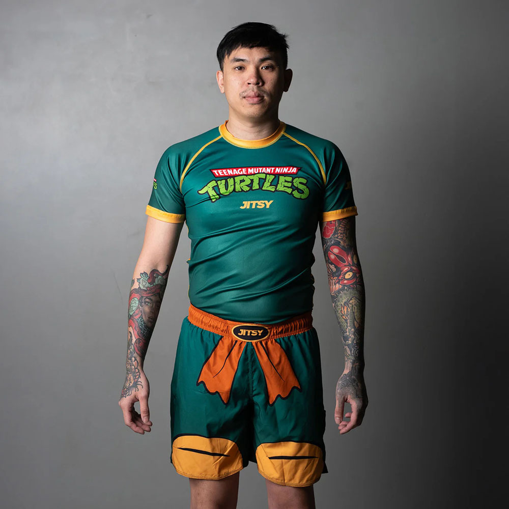 Jitsy Club TMNT Shell Power Short Sleeve Rash Guard - Picture 9 of 42