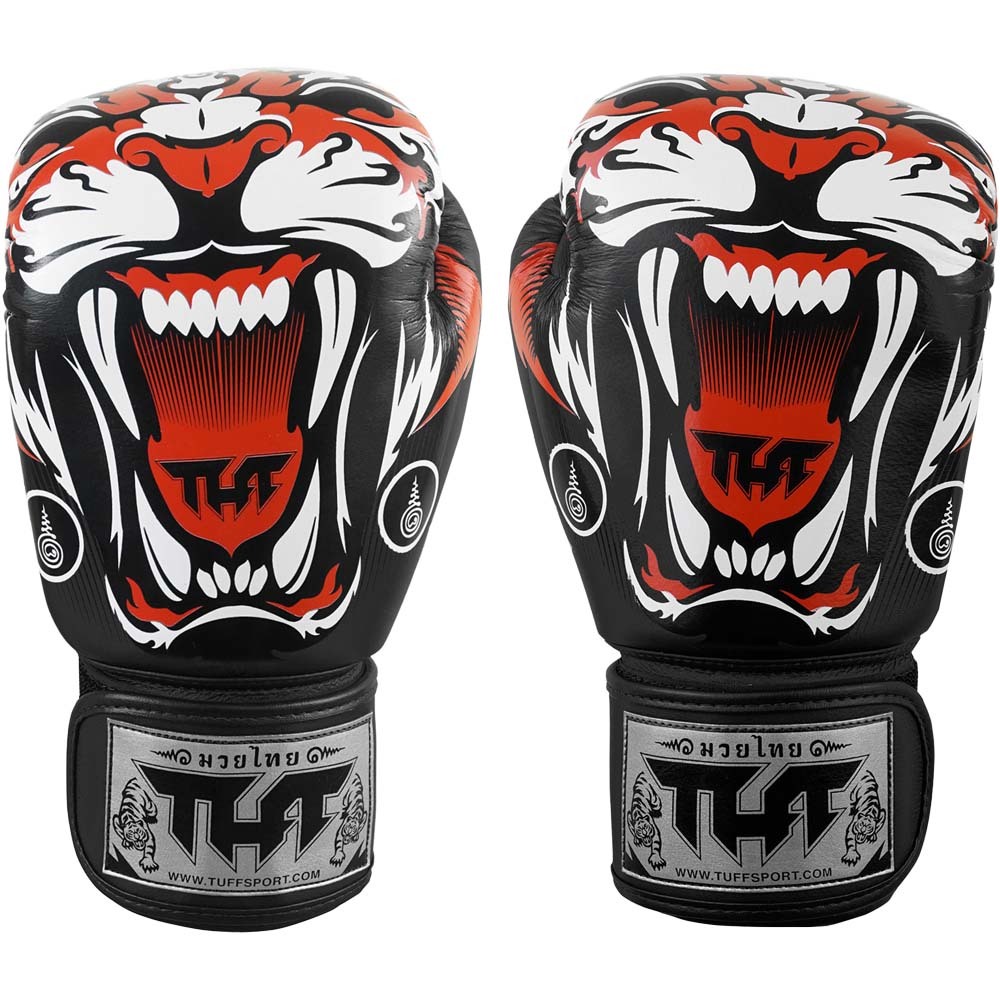 Tuff Tiger Black Boxing Gloves at FightHQ