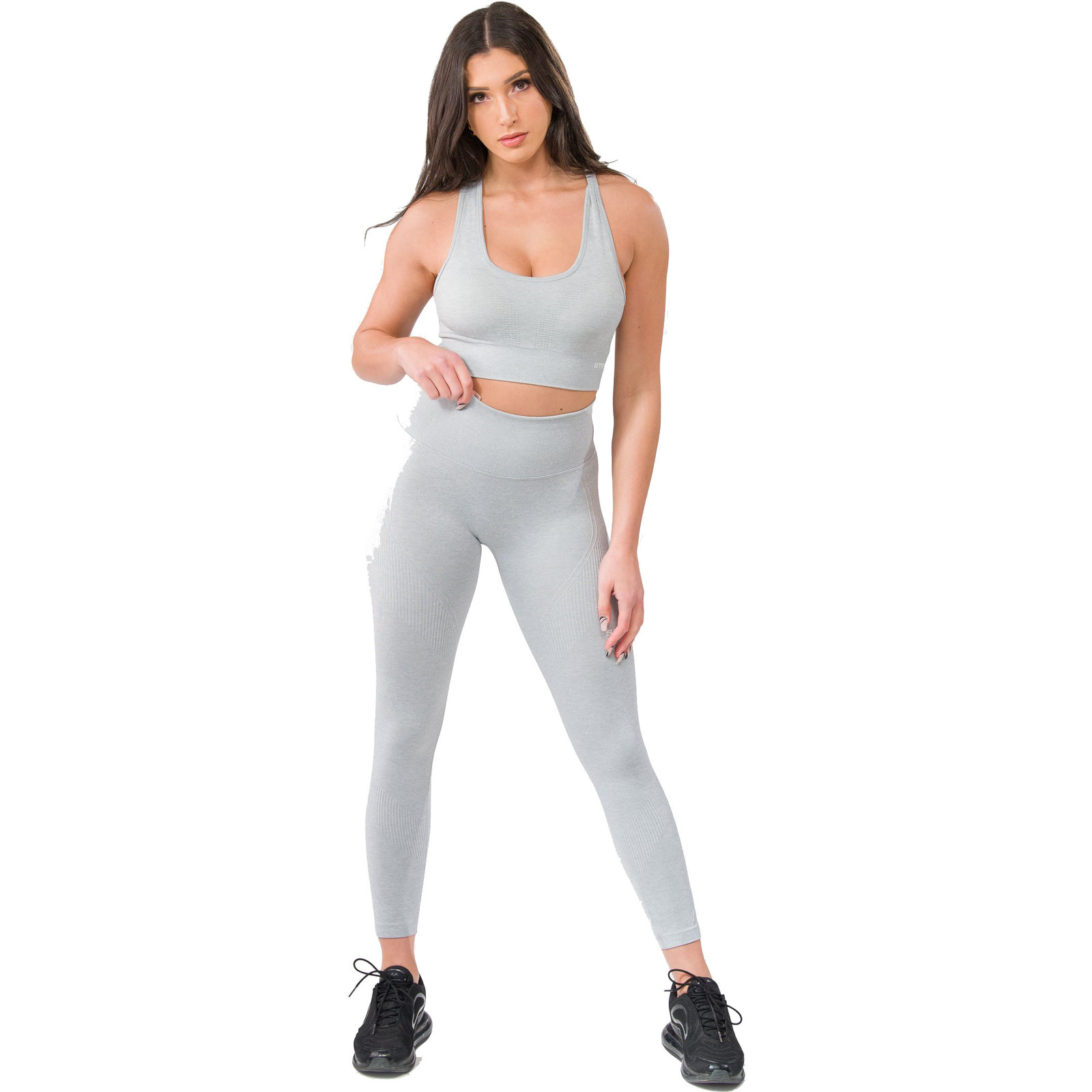 Sting Allure Grey Marle Seamless Leggings at FightHQ