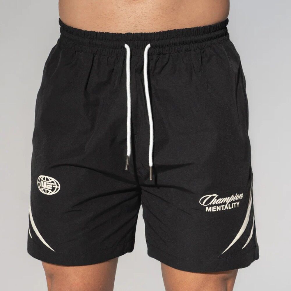 Engaging Shorts Engage Champion Mentality Black Track Shorts at FightHQ