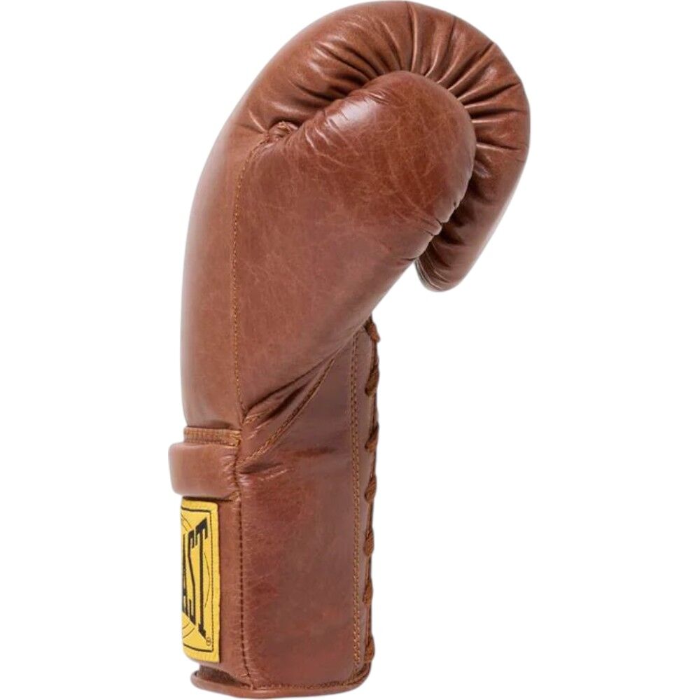 Everlast 1910 Pro Brown Lace Up Boxing Gloves at FightHQ