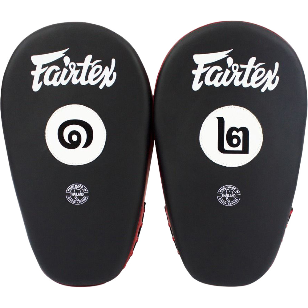Fairtex Lightweight Gold/Black Thai Kick Pads at FightHQ