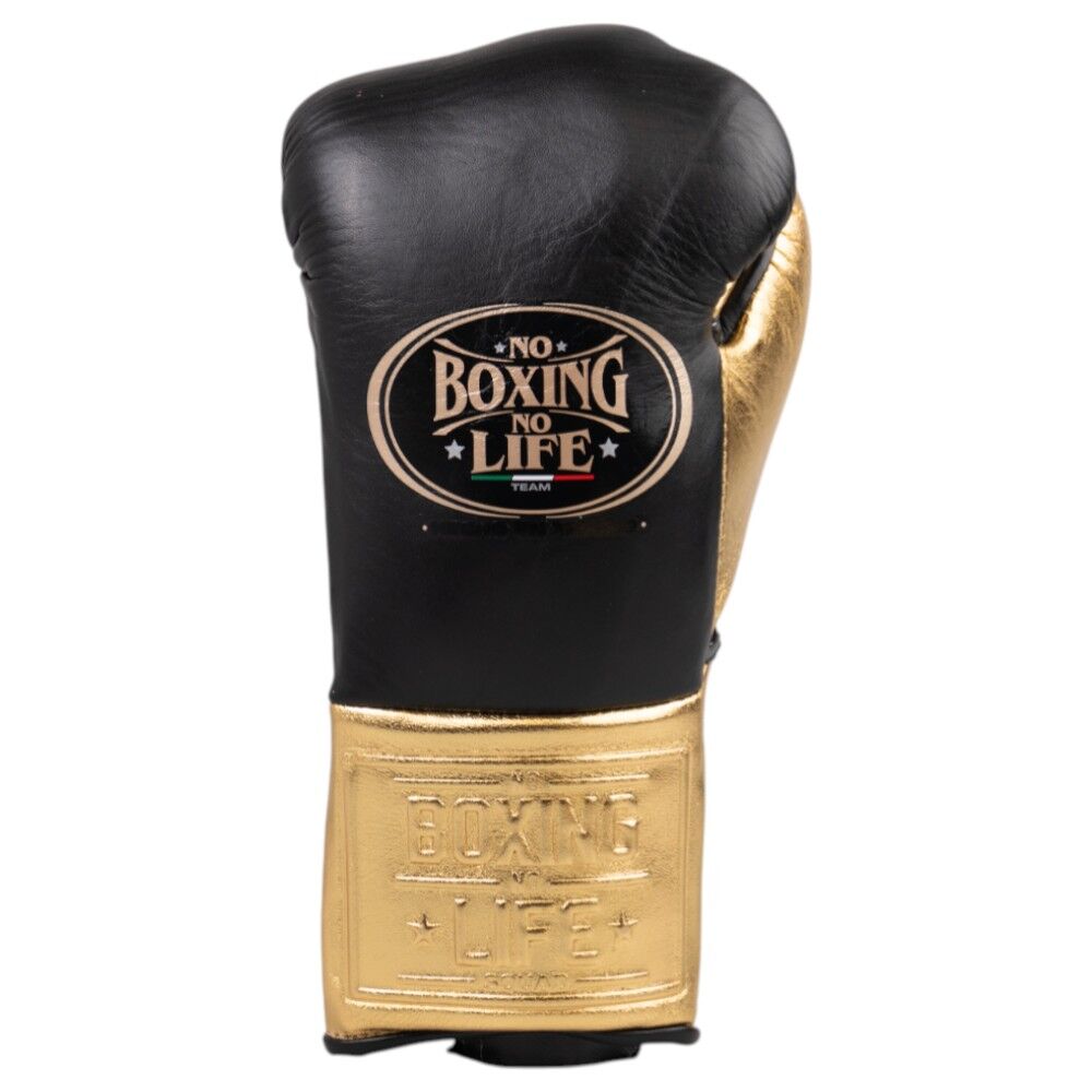 No Boxing No Life Championship Line Black/Gold Boxing Gloves at