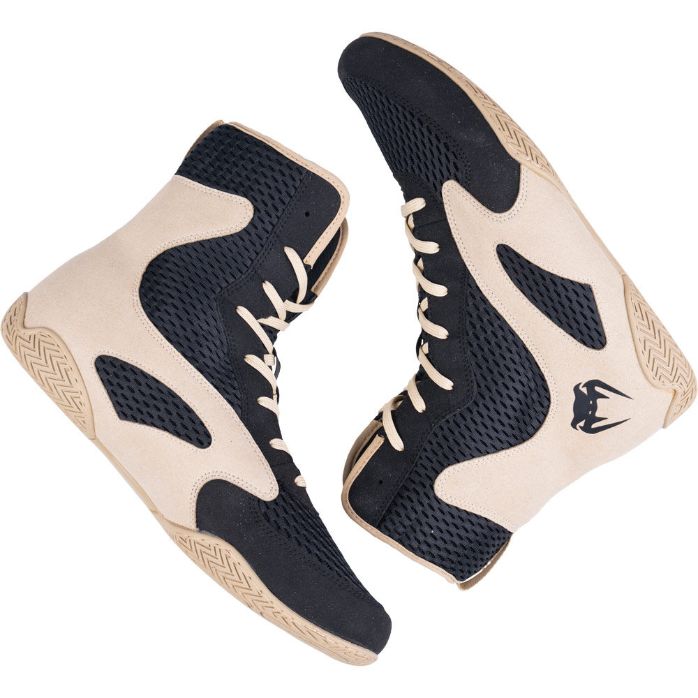 Venum Contender Black/Sand Boxing Shoes
