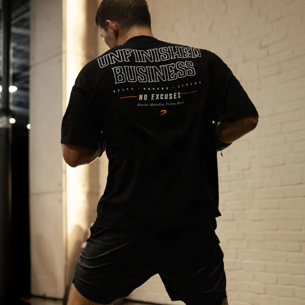 Boxraw x Bivol Unfinished Business Black Oversized Tee at
