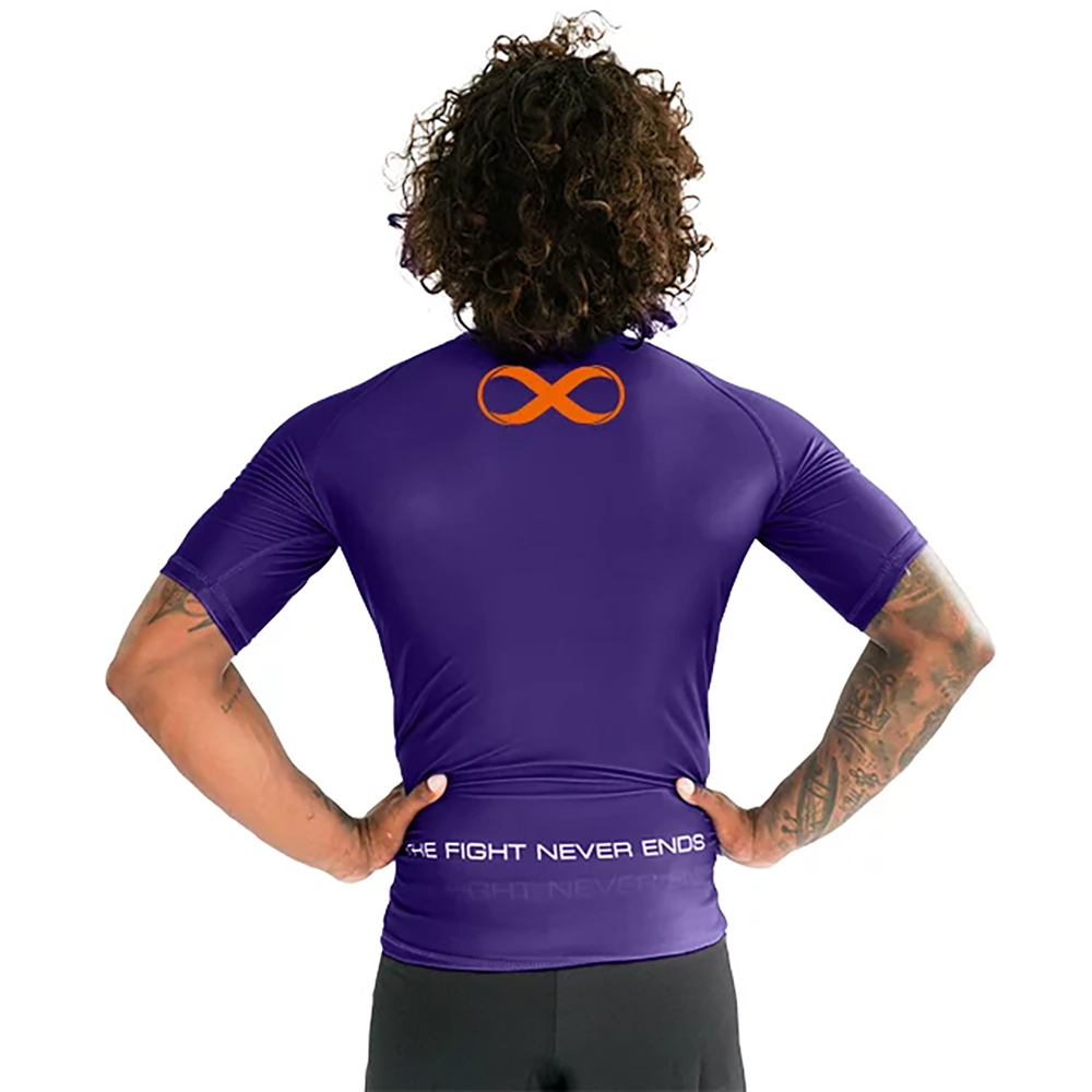 Braus Ranked Purple Short Sleeve Rash Guard - Picture 10 of 10