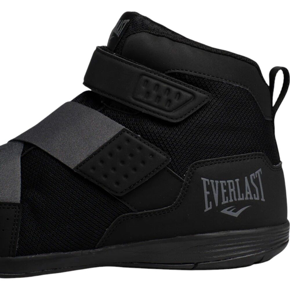 Everlast Powerlock X-Trainer Black/Grey Boxing Shoes at FightHQ