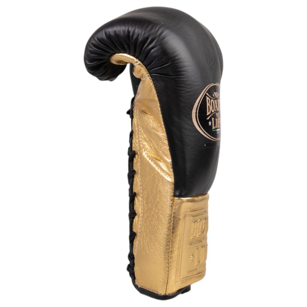 No Boxing No Life Championship Line Black/Gold Boxing Gloves at