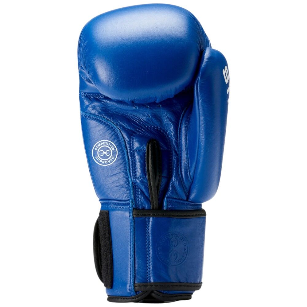 Sting Aiba Competition Blue Leather Boxing Gloves at FightHQ