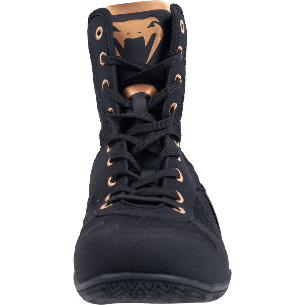 NEW Venum Elite Black/Bronze Boxing Shoes - Picture 11 of 30