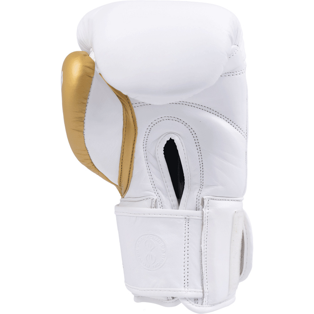 Sting Evolution White/Gold Boxing Gloves at FightHQ