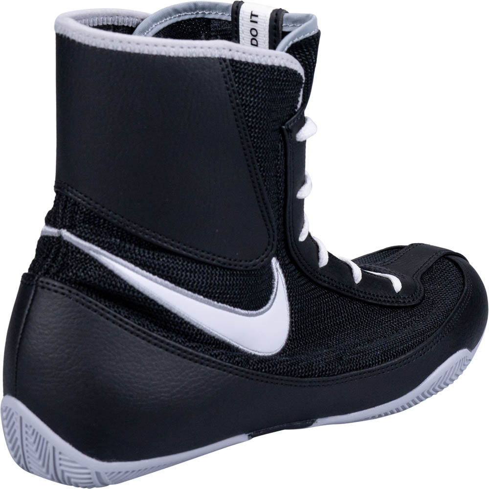 Nike Machomai 2 Black White Wolf Grey Boxing Shoes at FightHQ