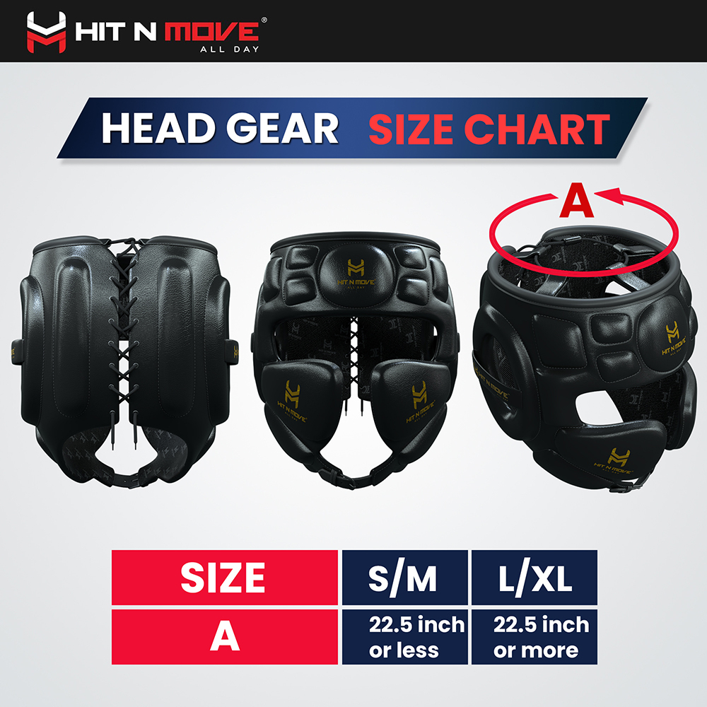 Hit N Move Air Armor Precision Black Head Gear - Picture 12 of 18