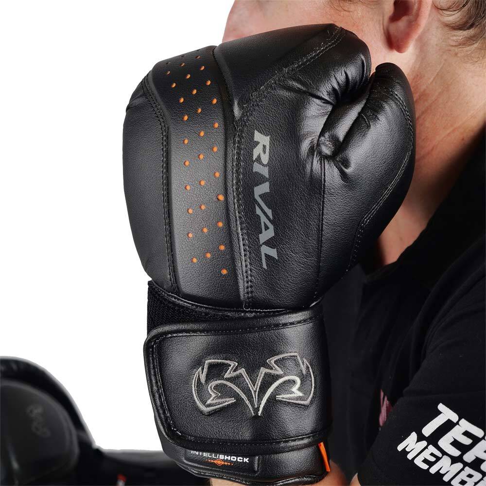 Rival Intelli-Shock RB10 Black Bag Gloves at FightHQ