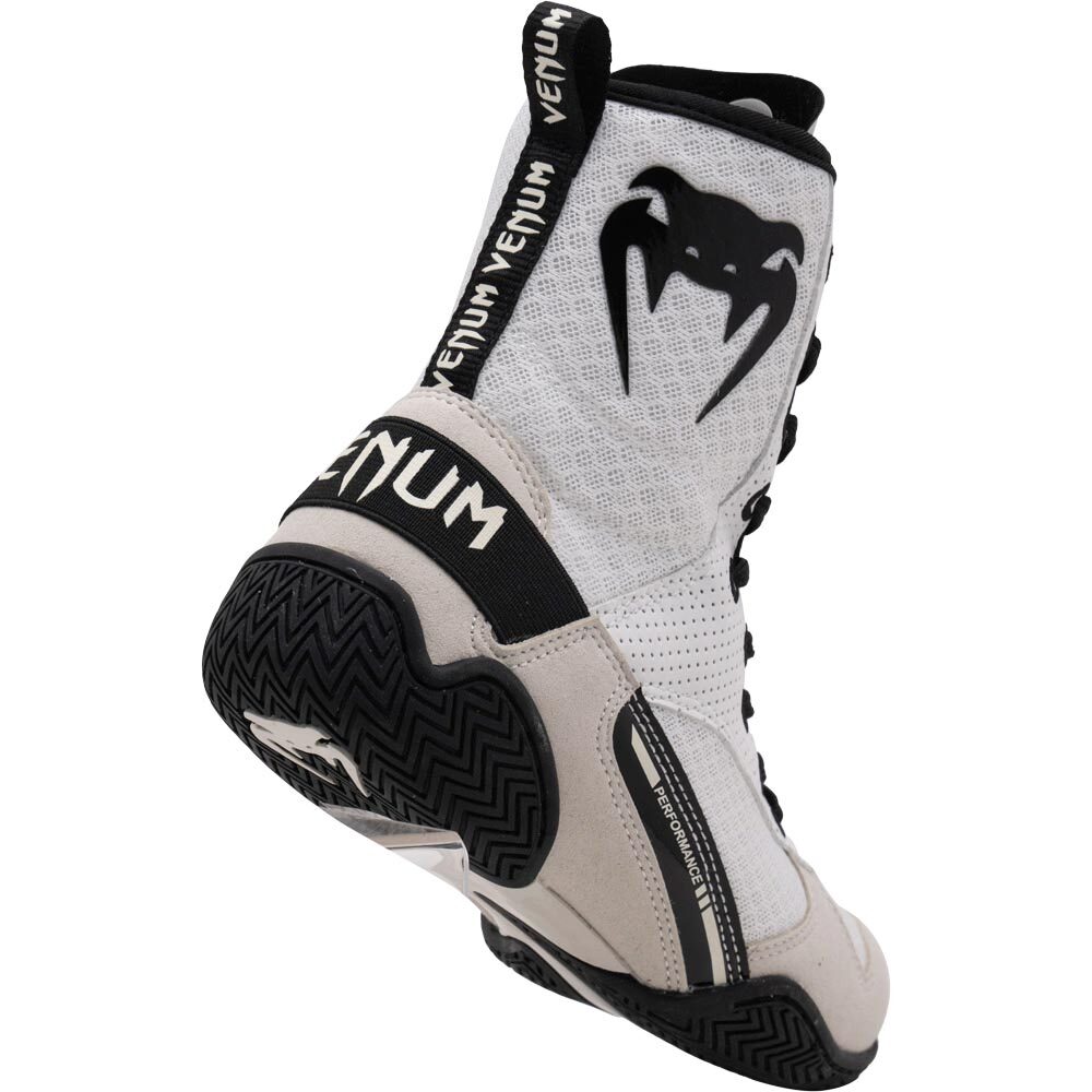 Venum Elite White/Black Boxing Shoes at FightHQ - Main Image