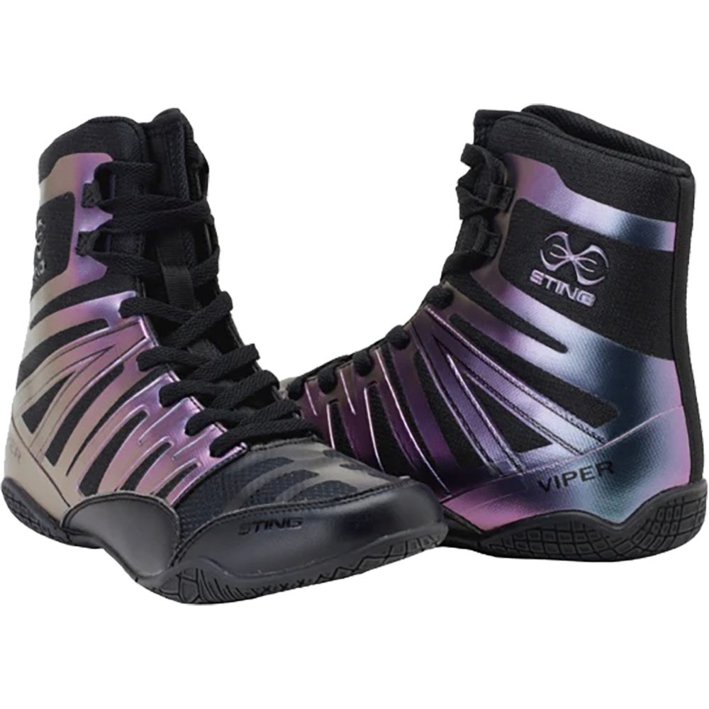 Sting Viper Black/Hyper Boxing Shoe at FightHQ