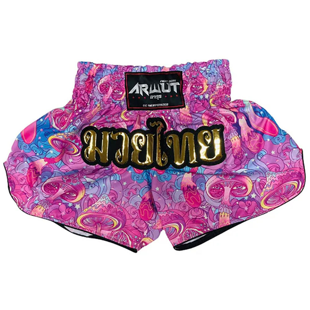 Fractal Psychedelic Trippy Print Muay Thai Boxing Shorts main image 1
