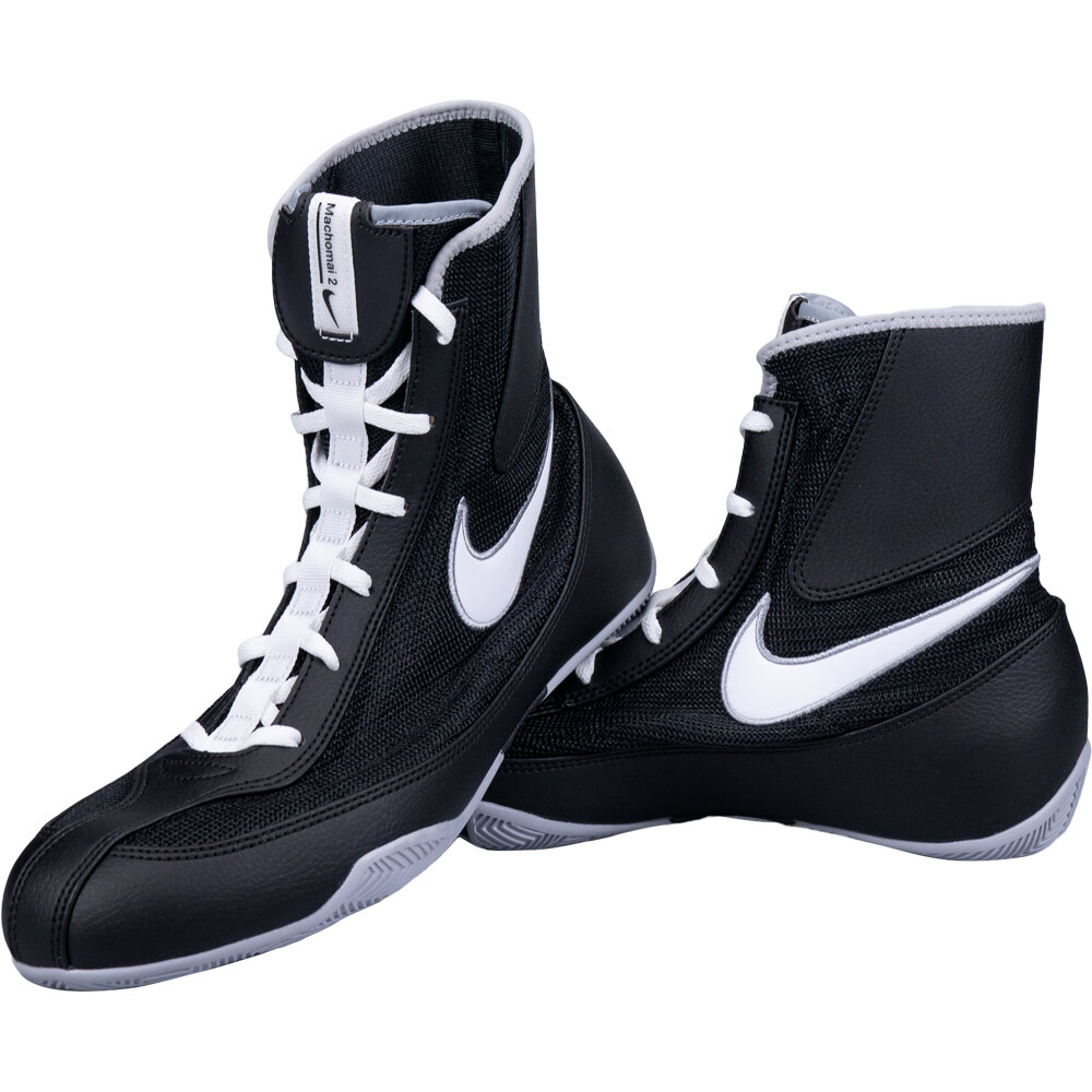Nike Machomai 2 Black/White/Wolf Grey Boxing Shoes at FightHQ