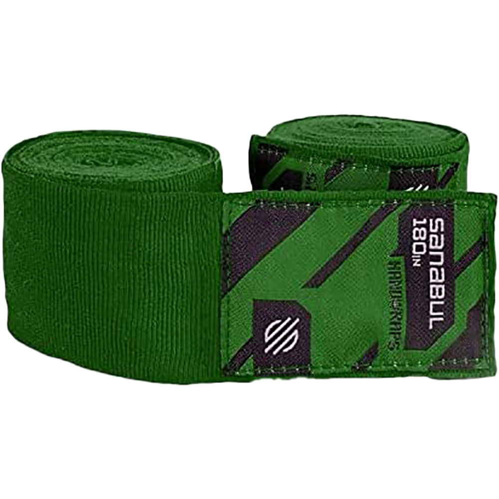 Sanabul Elastic 180" Forrest Green Hand Wraps at FightHQ