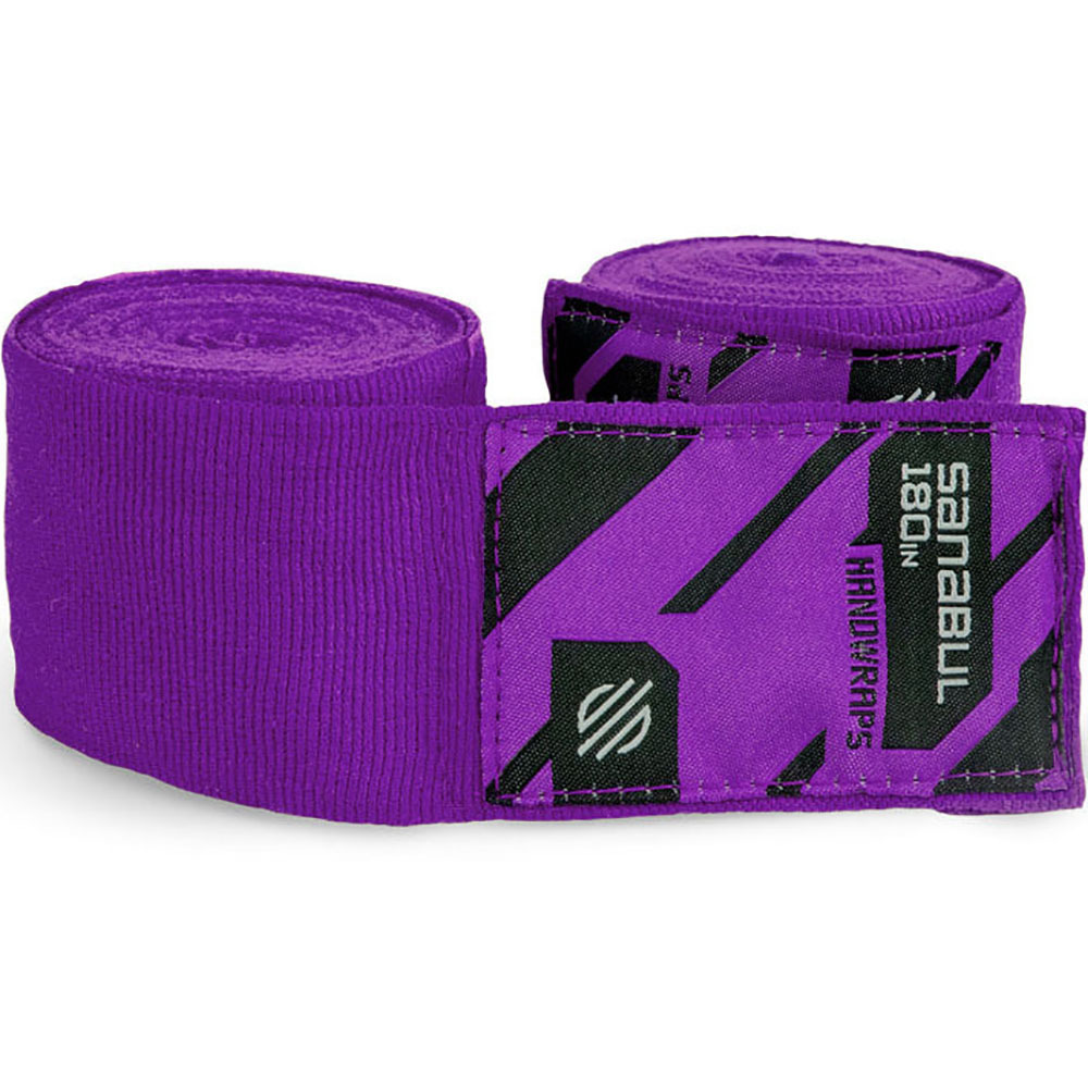 Sanabul Elastic 180" Purple Hand Wraps at FightHQ