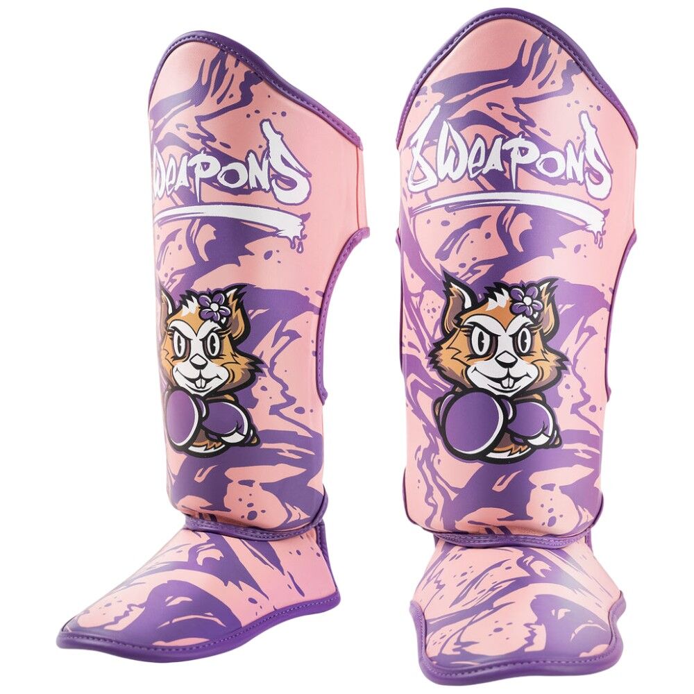 8 Weapons Jenny Pink Kids Shin Guards at FightHQ
