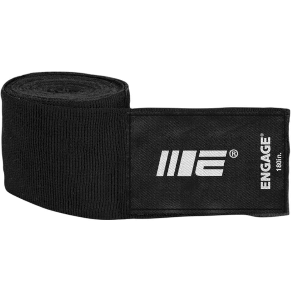 Engage Black 180 Inch Hand Wraps at FightHQ