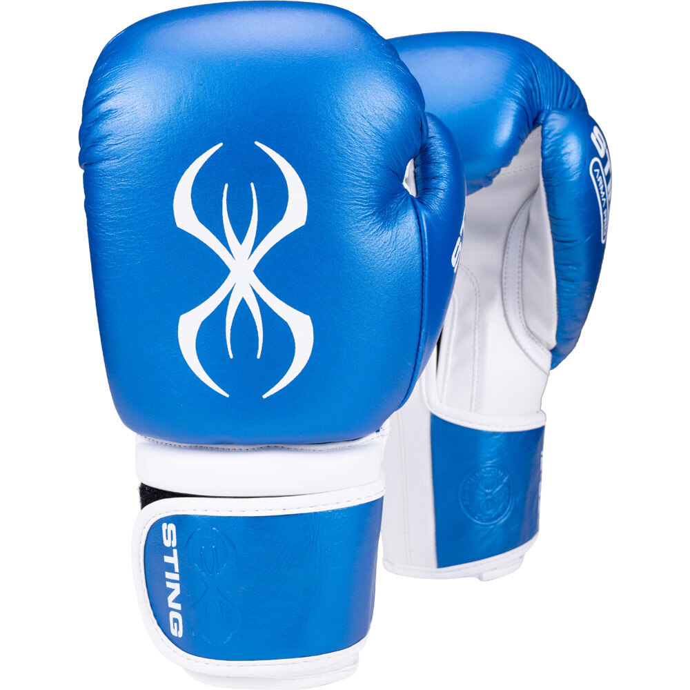 Sting Armapro Blue/White Boxing Gloves at FightHQ