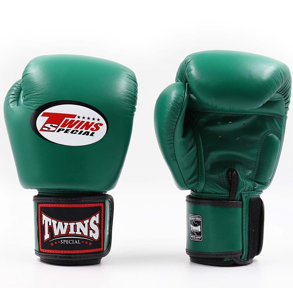 Twins Dark Green Boxing Gloves at FightHQ
