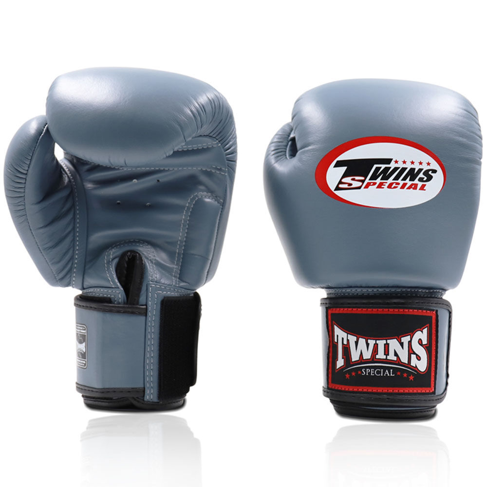 Twins Pearl Grey Boxing Gloves at FightHQ