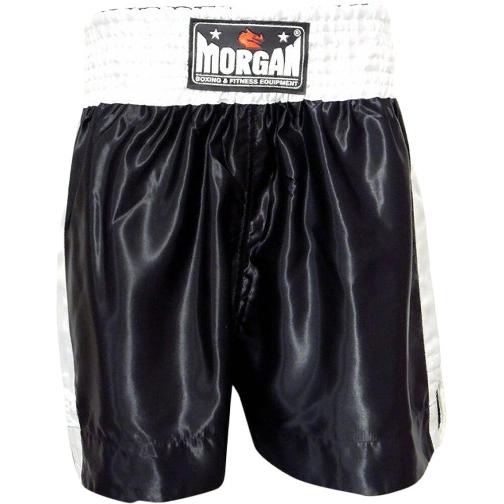 Morgan Sports Black Boxing Shorts at FightHQ