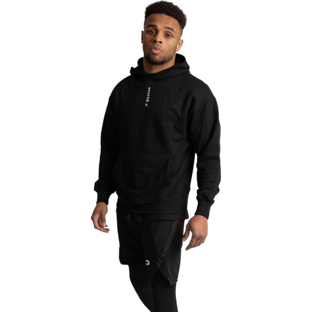 Boxraw Lineal Black Oversized Hoodie at FightHQ