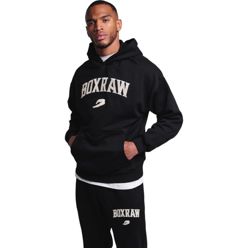 Boxraw East Street Black Hoodie at FightHQ