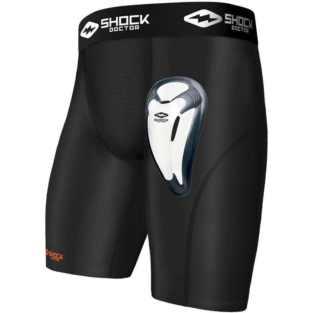 Shock Doctor Power Compression Protective Shorts With Cup Pocket