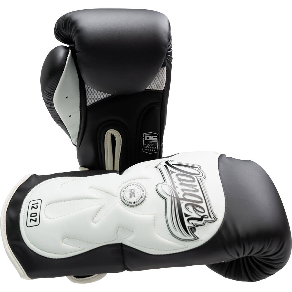 Danger Ultimate Fighter Black/White Muay Thai Gloves at FightHQ
