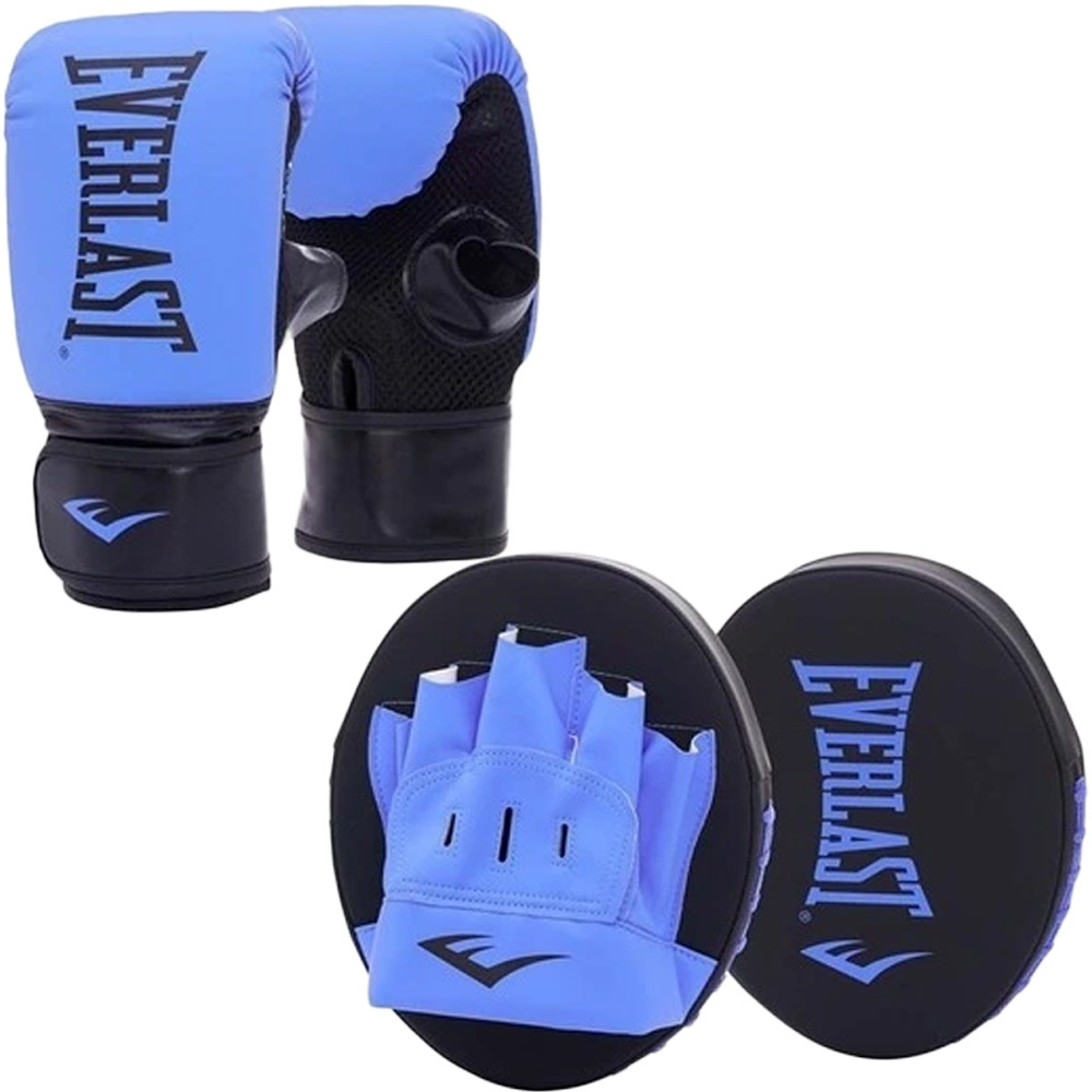 品多く Elite Everlast Fightグローブ 青 8oz Pro Elite EVERLAST Pro