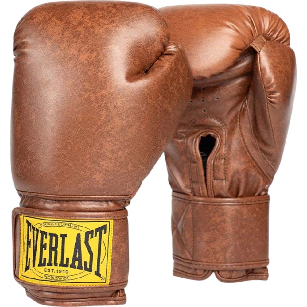 Everlast 1910 Brown Training Gloves at FightHQ