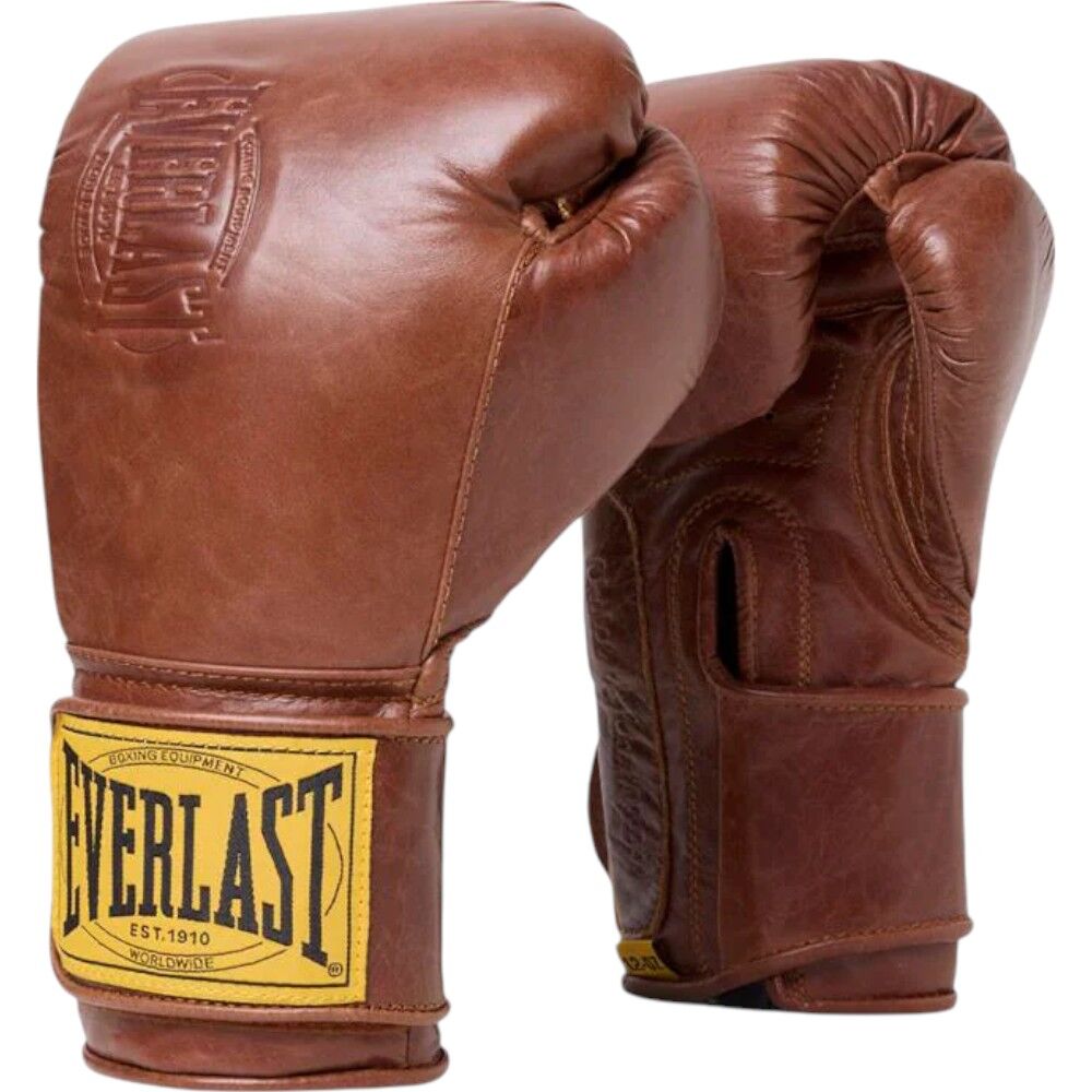 Everlast 1910 Pro Brown Boxing Gloves at FightHQ