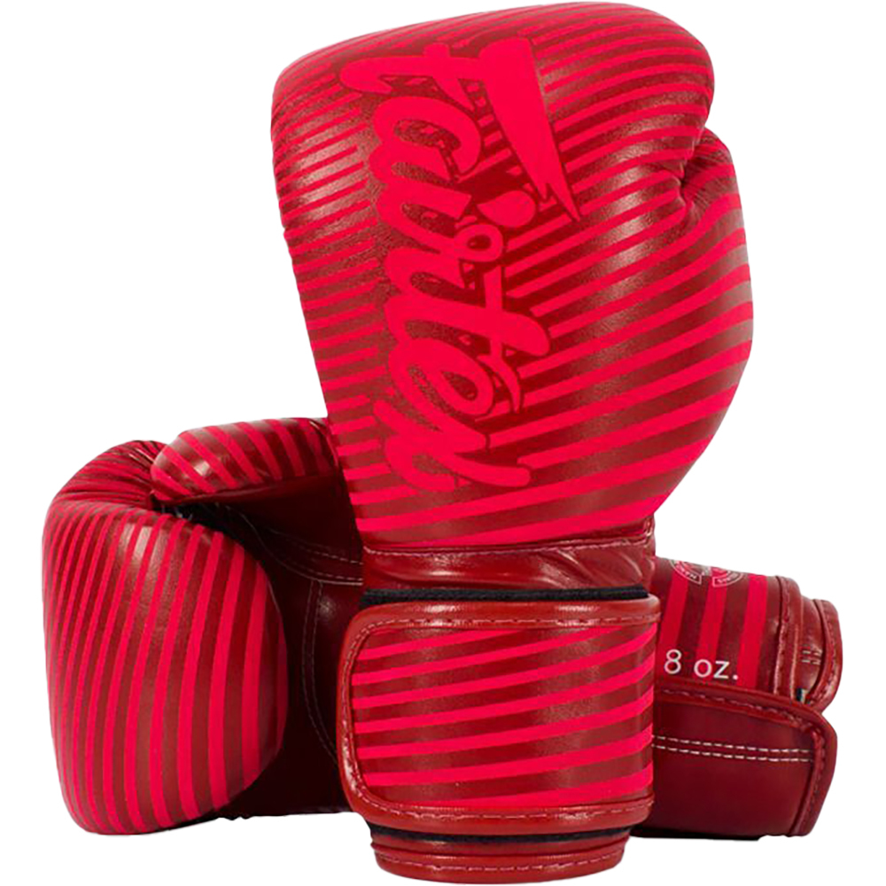 Fairtex Minimalism Microfibre Red Boxing Gloves at FightHQ