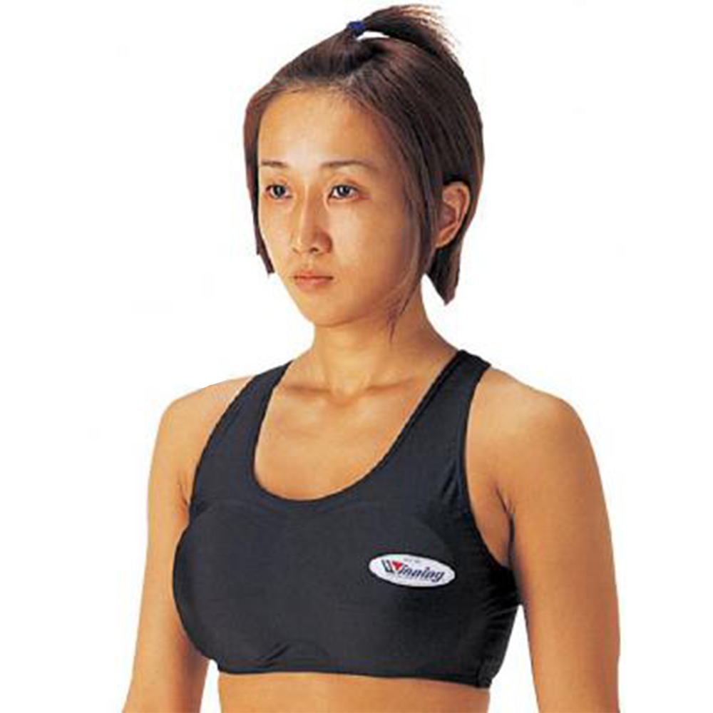 Winning Black Womens Chest Protector at FightHQ