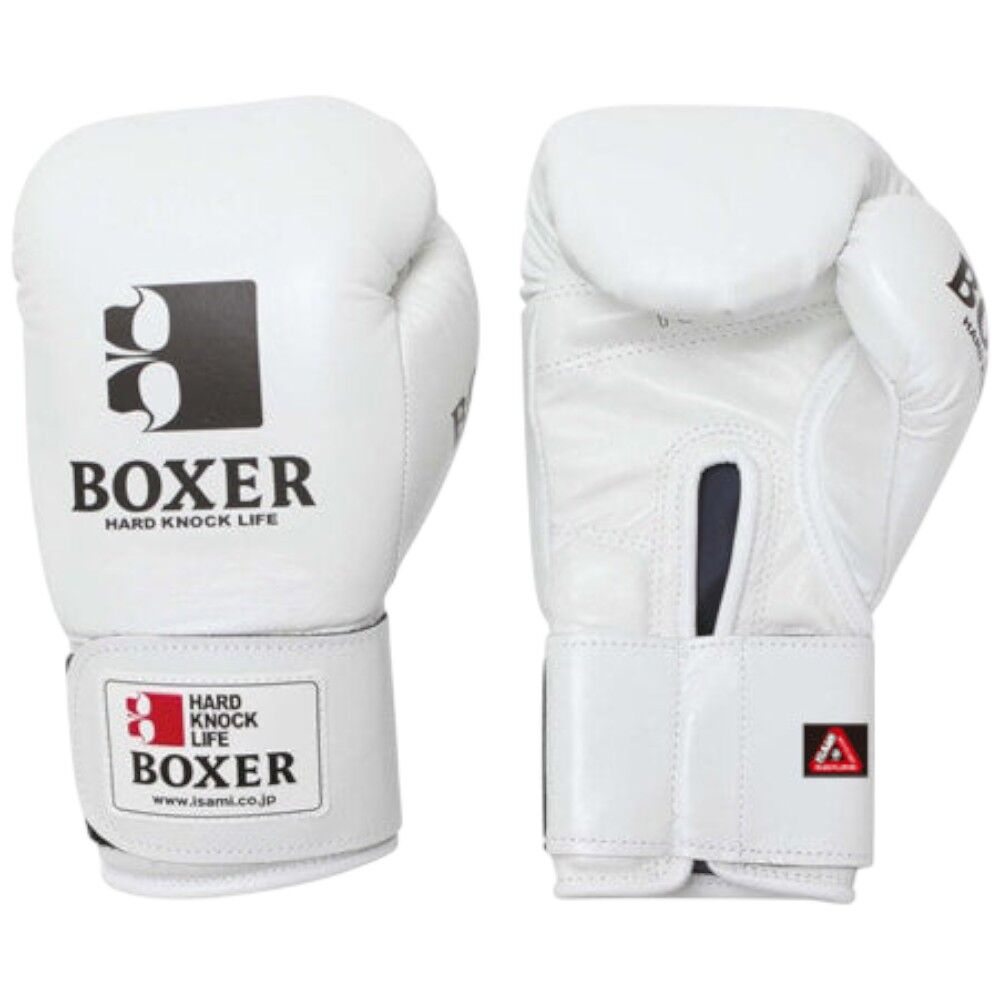 Isami Boxer White Boxing Gloves at FightHQ