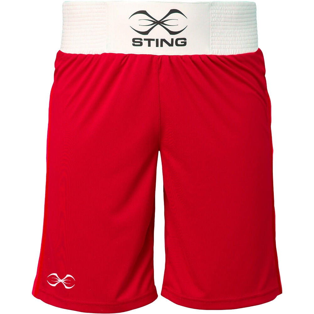 Sting Mettle Red Kids Boxing Shorts at FightHQ